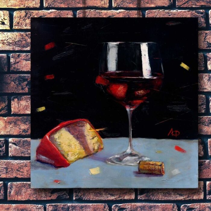 Kartina Bokal krasnogo FelenArt Художница Елена Фещукова Магазин: http://marketcraft.ru/felenart