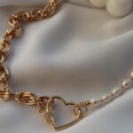 kolye iz zhemchuga i tsepi "Nyukasl" elna.jewelry Украшения ручной работы с натуральными камнями Автор: Елена Алешкова.