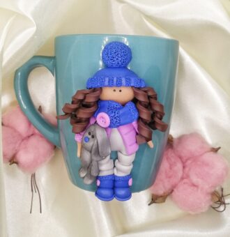 kruzhka "devchushka kucheryashka" Polymer World shop Изделия из полимерной глины с частичкой моей души Автор: Бронислава Коновалова г. Новосибирск Магазин: https://marketcraft.ru/store/polymer-world-shop