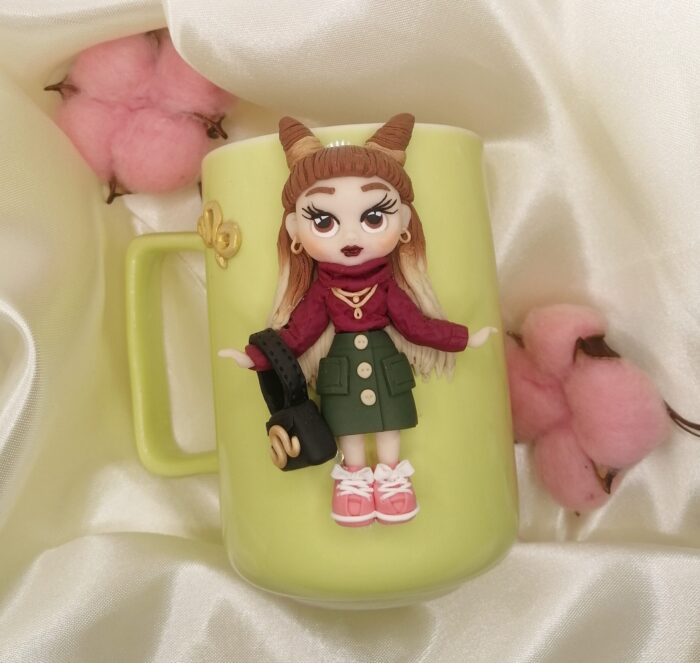 Kruzhka "kozerozhka" Polymer World shop Изделия из полимерной глины с частичкой моей души Автор: Бронислава Коновалова г. Новосибирск Магазин: https://marketcraft.ru/store/polymer-world-shop