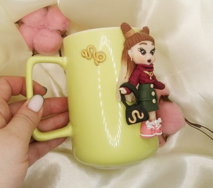 Kruzhka "kozerozhka" Polymer World shop Изделия из полимерной глины с частичкой моей души Автор: Бронислава Коновалова г. Новосибирск Магазин: https://marketcraft.ru/store/polymer-world-shop