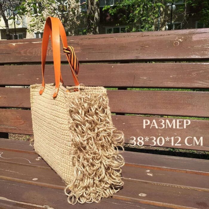 Sumka Lendi s bakhromoy LeS Вязаные сумки от LeS Светлана Клокова, г. Елец Магазин=https://marketcraft.ru/store/lana_ecosumki