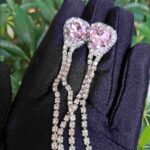 Pink Heart Earrings Brosh_from_Lady_Si Бижутерия и аксессуары ручной работы из бисера и натуральных камней Автор: Стёпкина Ирина, г. Краснодар