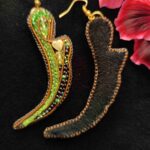 Dragon Claw Earrings Brosh_from_Lady_Si Бижутерия и аксессуары ручной работы из бисера и натуральных камней Автор: Стёпкина Ирина, г. Краснодар