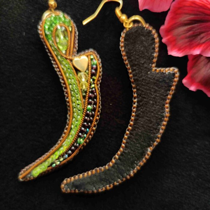 Dragon Claw Earrings Brosh_from_Lady_Si Бижутерия и аксессуары ручной работы из бисера и натуральных камней Автор: Стёпкина Ирина, г. Краснодар