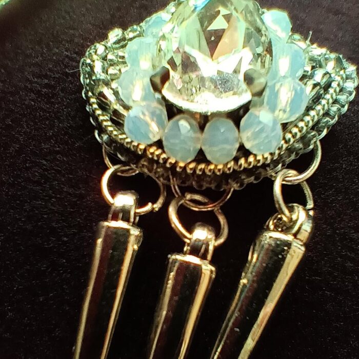 Earrings with Pendants Brosh_from_Lady_Si Бижутерия и аксессуары ручной работы из бисера и натуральных камней Автор: Стёпкина Ирина, г. Краснодар