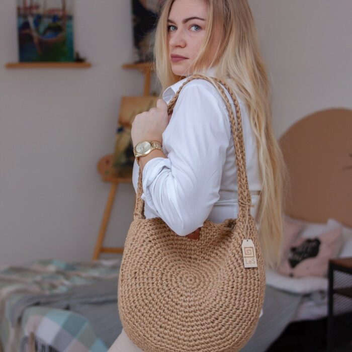 Sumka Toskana klassik LeS Вязаные сумки от LeS Светлана Клокова, г. Елец Магазин=https://marketcraft.ru/store/lana_ecosumki