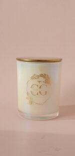 Свеча ароматическая "Аврора" 200 мл. в жемчужно-перламутровом стакане