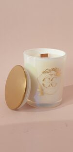 Свеча ароматическая "Аврора" 200 мл. в жемчужно-перламутровом стакане — изображение 3