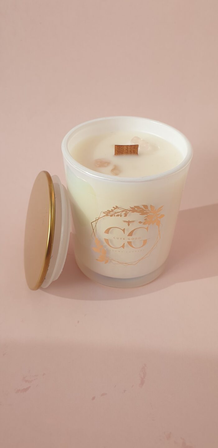 Свеча ароматическая "Аврора" 200 мл. в жемчужно-перламутровом стакане — изображение 4