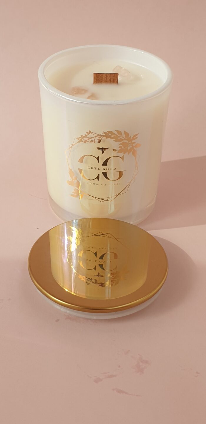 Свеча ароматическая "Аврора" 200 мл. в жемчужно-перламутровом стакане — изображение 5