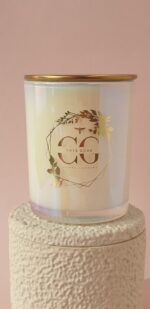 Свеча ароматическая "Аврора" 200 мл. в жемчужно-перламутровом стакане — изображение 4