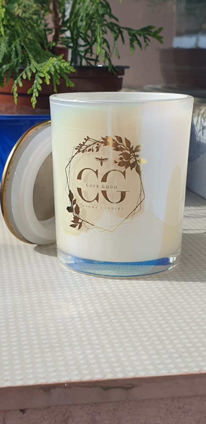 Свеча ароматическая "Аврора" 200 мл. в жемчужно-перламутровом стакане — изображение 13