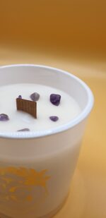 Свеча ароматическая "Аврора" 200 мл. в жемчужно-перламутровом стакане — изображение 3