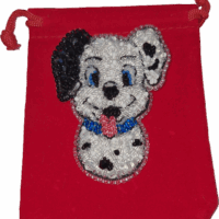 Брошка из бисера "Собачка Далматин"