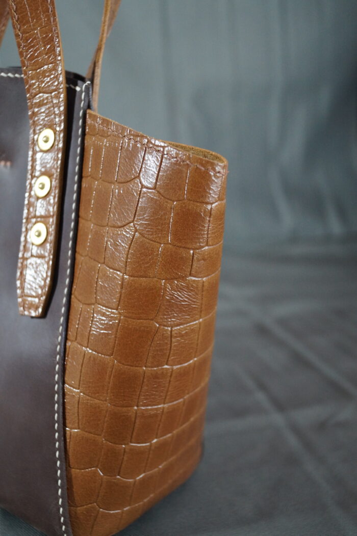 Сумка из кожи с тигровым глазом. — изображение 3