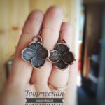 Кулон и серьги Гортензия — изображение 2