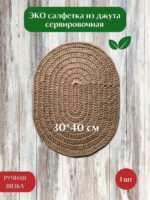 Salfetki na stol servirovochnaya iz dzhuta LeS Джут Вязаные сумки аксессуары для бани от LeS Джут Светлана Клокова, г. Елец Магазин=https://marketcraft.ru/store/lana_ecosumki