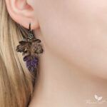 Серьги Листья хризантемы — изображение 2