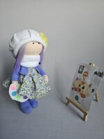 Текстильная кукла Художница