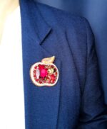 Брошь Яблоко — изображение 3