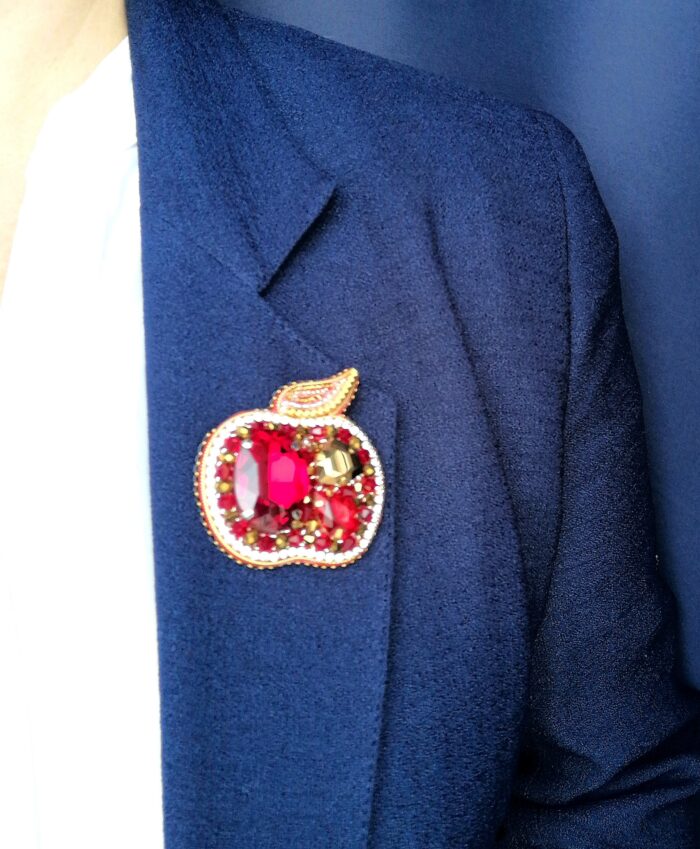 Брошь Яблоко — изображение 3