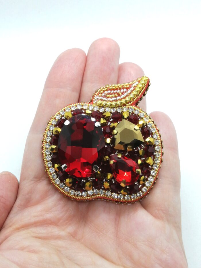 Брошь Яблоко — изображение 2