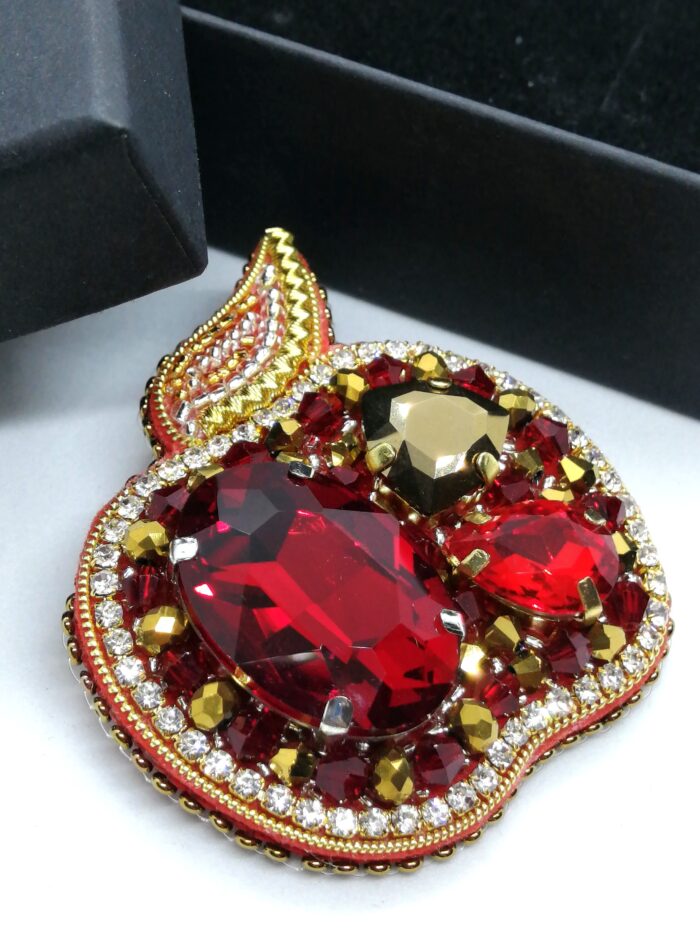 Брошь Яблоко — изображение 4