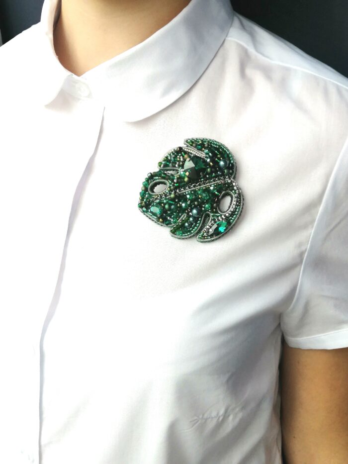 Брошь Монстера — изображение 2