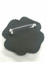 Брошь Клевер черный (на заказ) — изображение 7