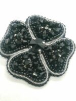 Брошь Клевер черный (на заказ) — изображение 10