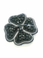 Брошь Клевер черный (на заказ) — изображение 5