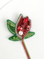 Брошь Бутон розы — изображение 5