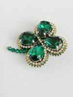 Брошь Клевер зеленый (под заказ) — изображение 5