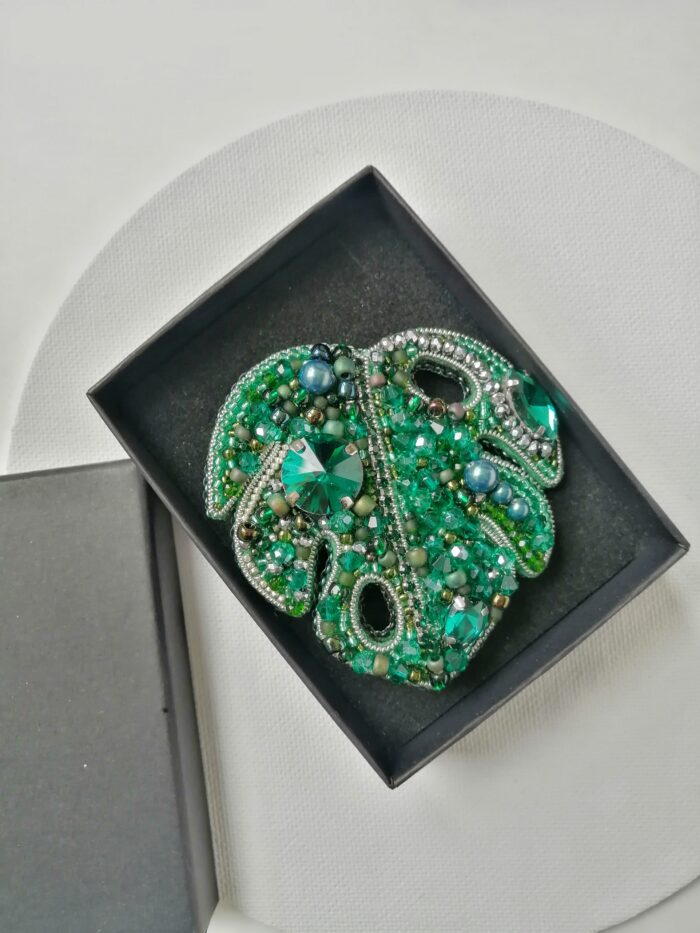 Брошь Монстера — изображение 4