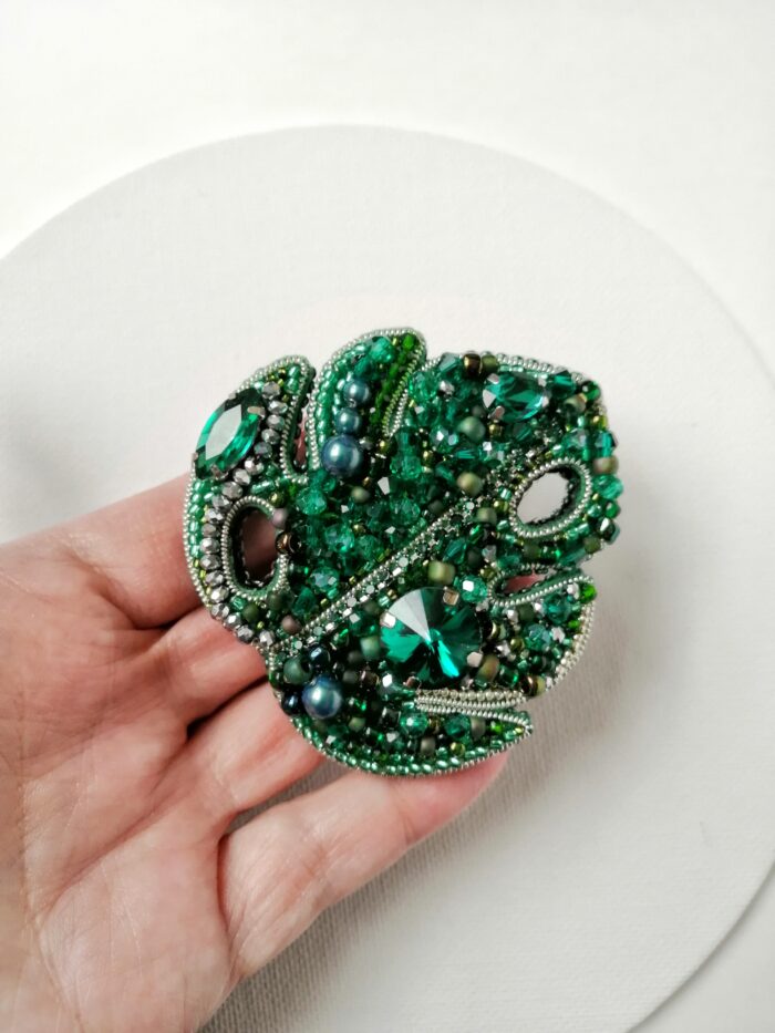 Брошь Монстера — изображение 3