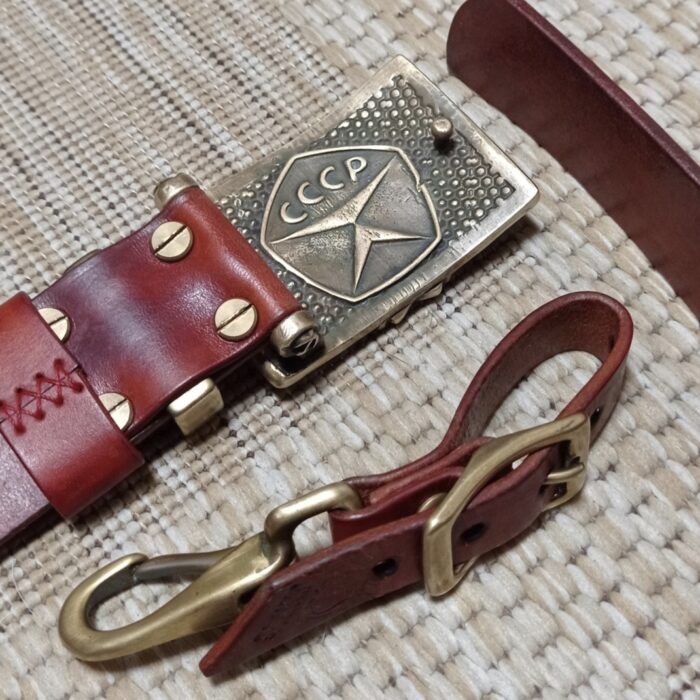 Авторский ремень "Красный октябрь" — изображение 5