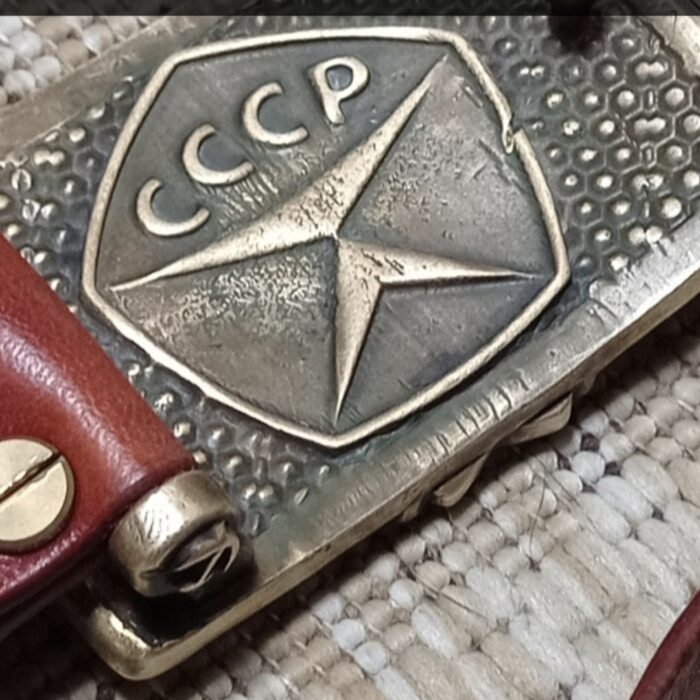 Авторский ремень "Красный октябрь" — изображение 3