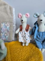 Текстильные игрушки. Семейка мышат. — изображение 14