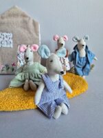 Текстильные игрушки. Семейка мышат. — изображение 16