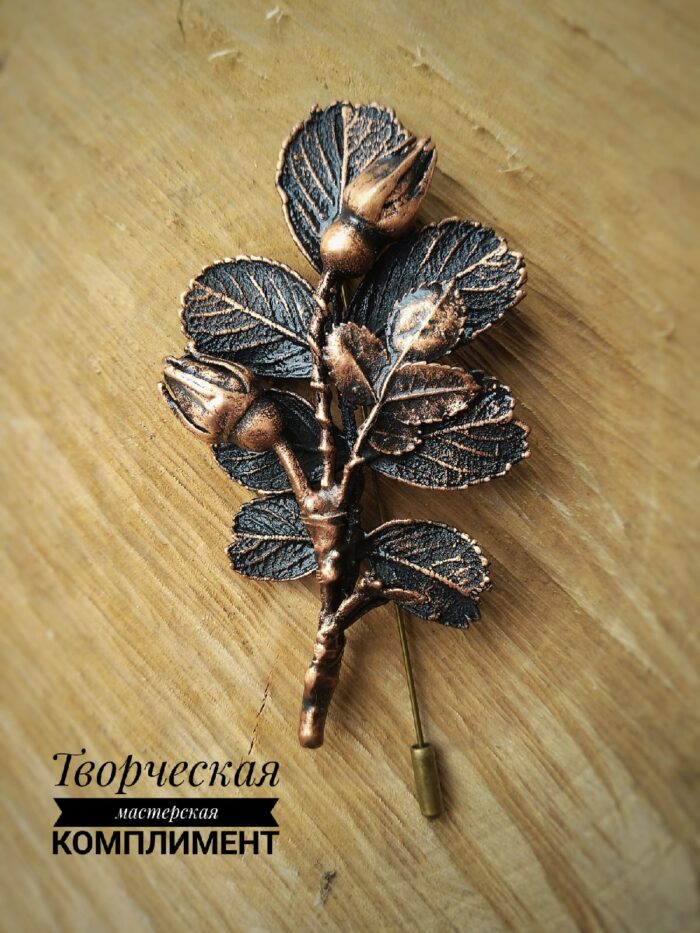 Брошь-игла Шиповник — изображение 1