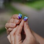 Серьги-гвоздики с бабочками — изображение 4