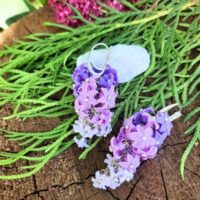 Серьги-грозди с гиацинтом