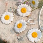 Серьги с ромашками — изображение 3