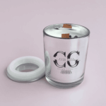 Ароматическая свеча “Защита и Вдохновение” — Обсидиан, стекло, 220 мл