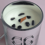 Ароматическая свеча “Защита и Вдохновение” — Обсидиан, стекло, 220 мл — изображение 2