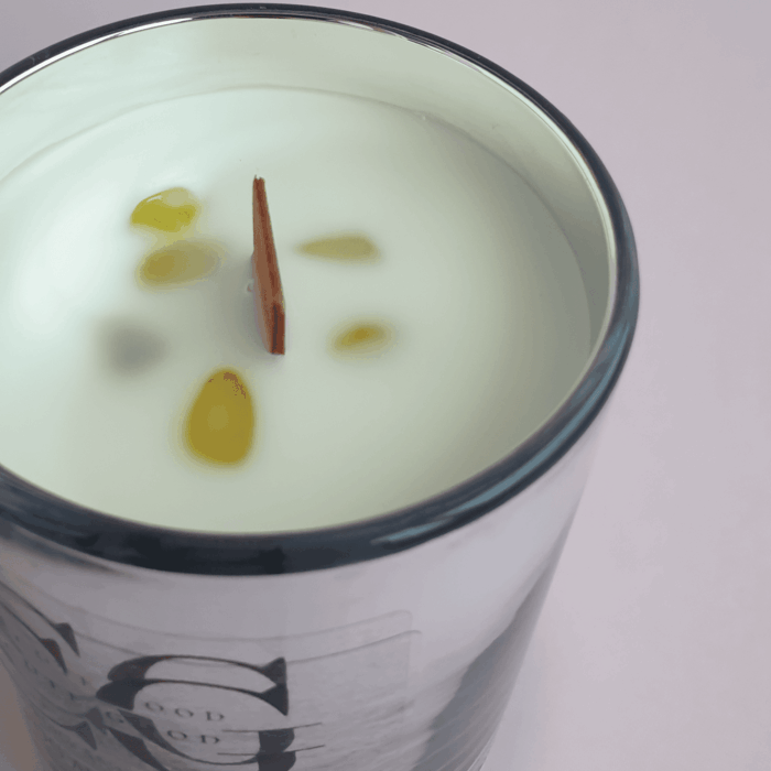 Ароматическая свеча “Удача и Фарт” — Туман и Папоротник, топаз, 220 мл — изображение 3