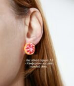 Серьги-гвоздики с мандарином — изображение 6