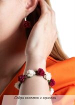 Браслет с пионами — изображение 6