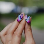 Серьги-гвоздики с бабочками